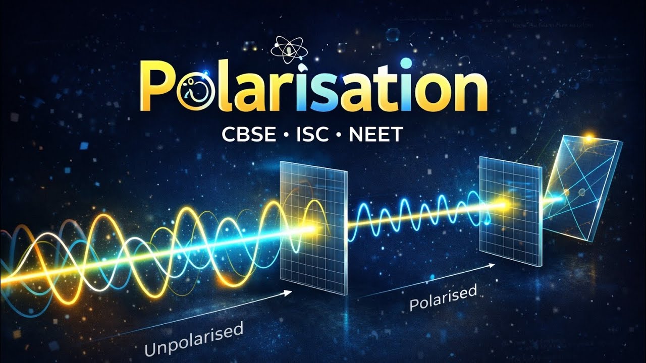 Polarisation of Light  | Class 12 Physics | CBSE ISC NEET