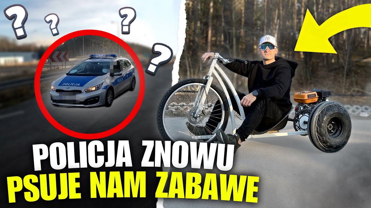 ZACZĘŁO SIĘ OD POLICJI&hellip; a skończyło jeszcze gorzej XD - DRIFT TRIKE #2