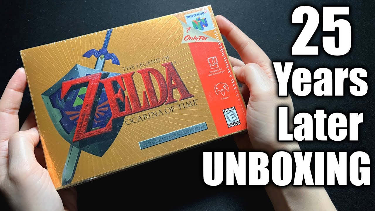 UNBOXING Zelda Ocarina of Time for Nintendo 64 25 YEARS LATER
