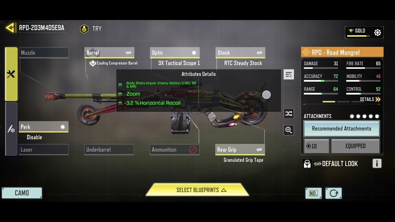 F2P loadouts that shred p2w guns in codm, RPD unlimited ammo BR build