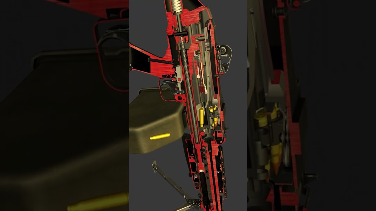 Inside a M249 light machine Gun: How It Fires Explained! 🔥💥 | The Pissa