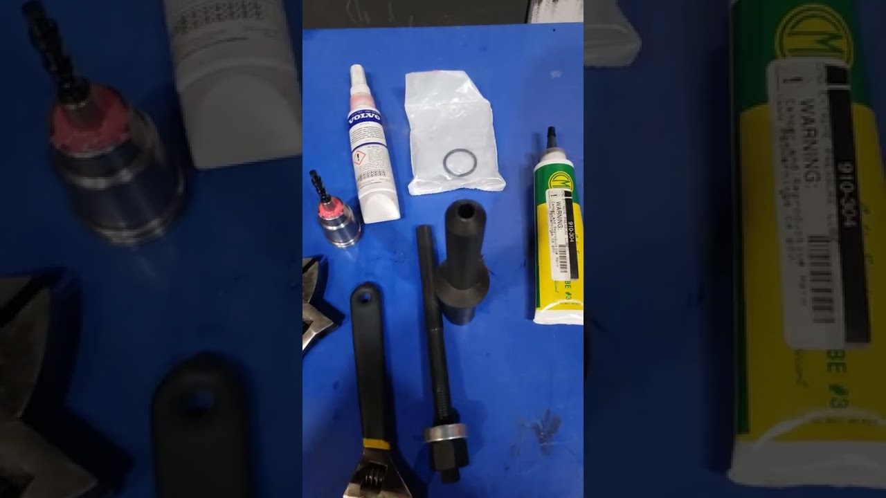 como instalar las copas, cup o asiento de inyector en motor VOLVO D13
