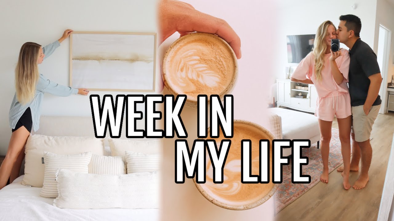 WEEK IN MY LIFE// decorating the apt, married life, productive + busy week, & date night!