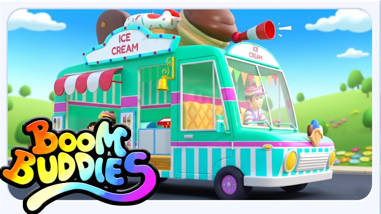 Boom Buddies Les Roues du Camion de Glace 🍦🚚🎶 | Comptine pour Enfants en Français