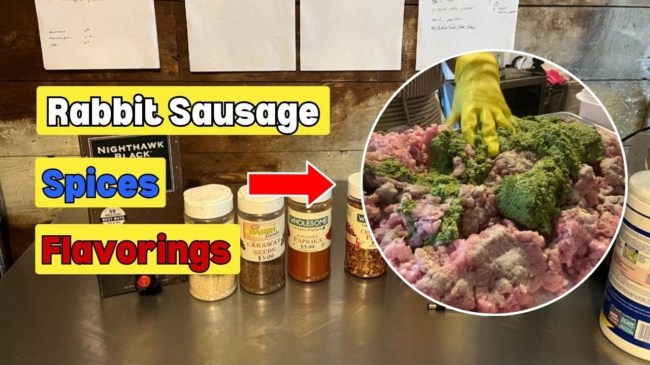 How to Make Rabbit Sausage: First Steps through Mixing in Spices and Flavorings