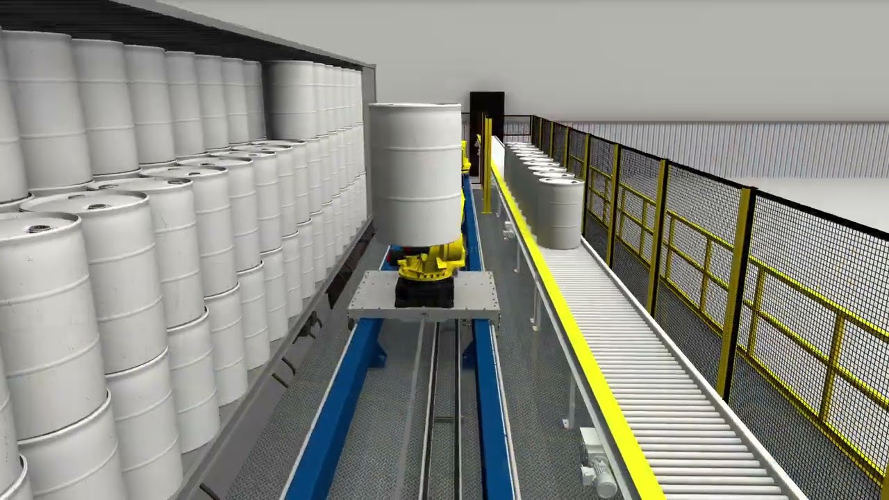 Fanuc Robot Arm on a Rail System