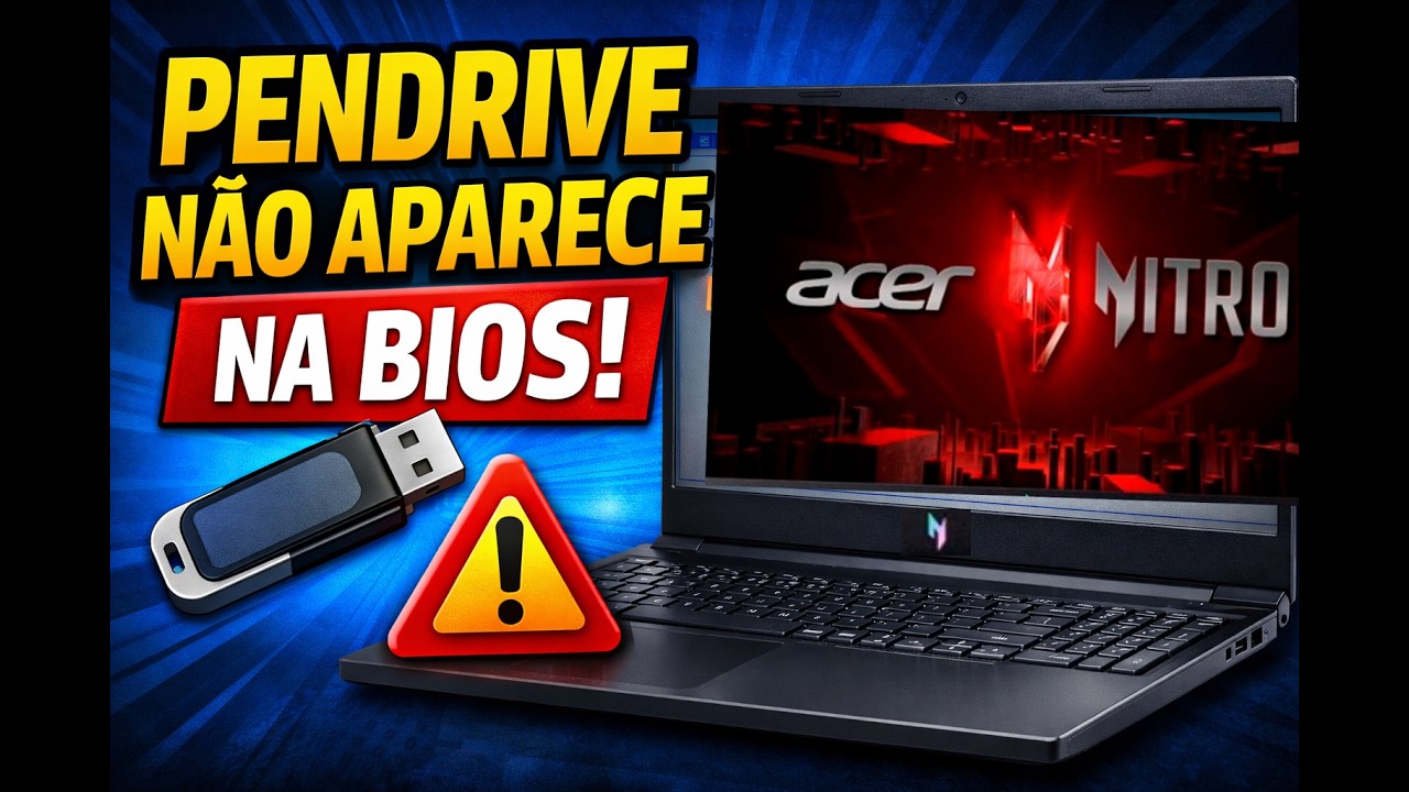 Acer Nitro V15 NÃO reconhece pendrive bootável? Resolvido na BIOS (Passo a Passo)