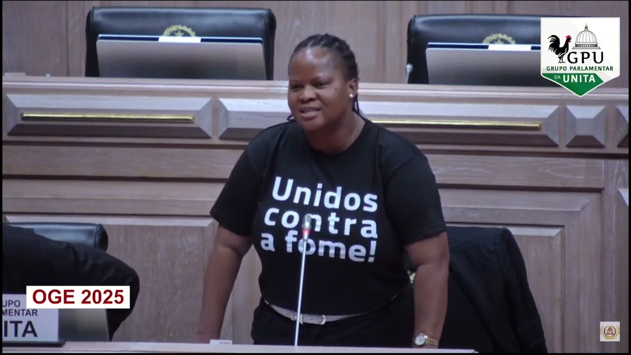Deputada Navita Ngolo na discussão do OGE2025