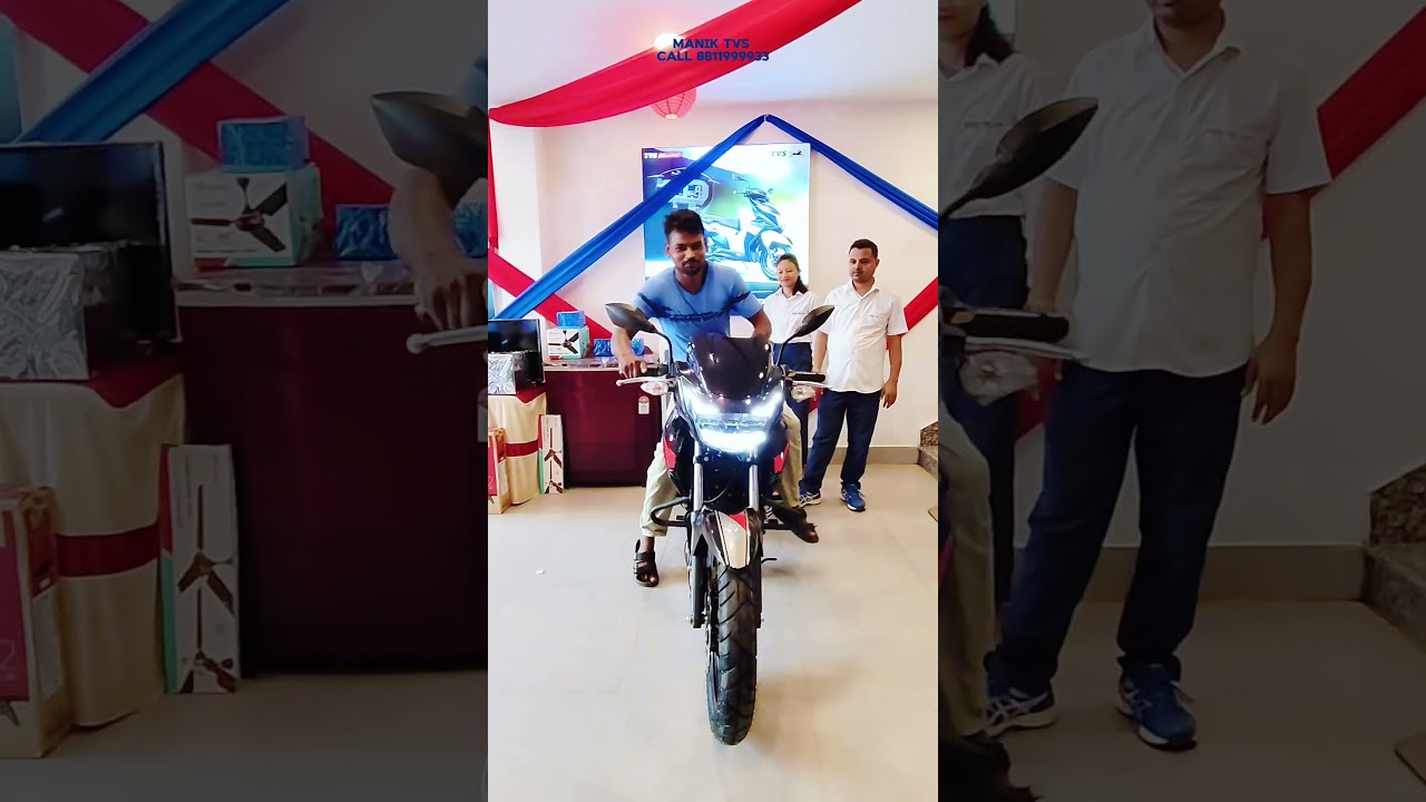 Apache RTR 160 2v Delivery call 8811999933 for Booking #tvs #tvsmotorcompany #goviral