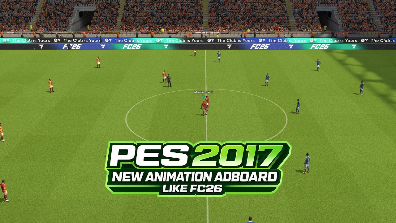 🔥 В PES 2017 появилась новая анимация на табло, как у FC26.