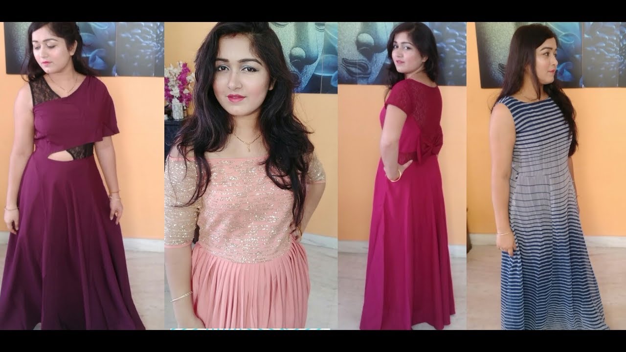 🤗10 Flipkart partywear long gown haul/Partywear gown collection/latest partywear designer dresses