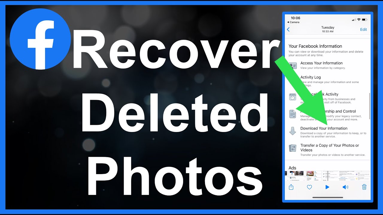 Recover Deleted Facebook Photos