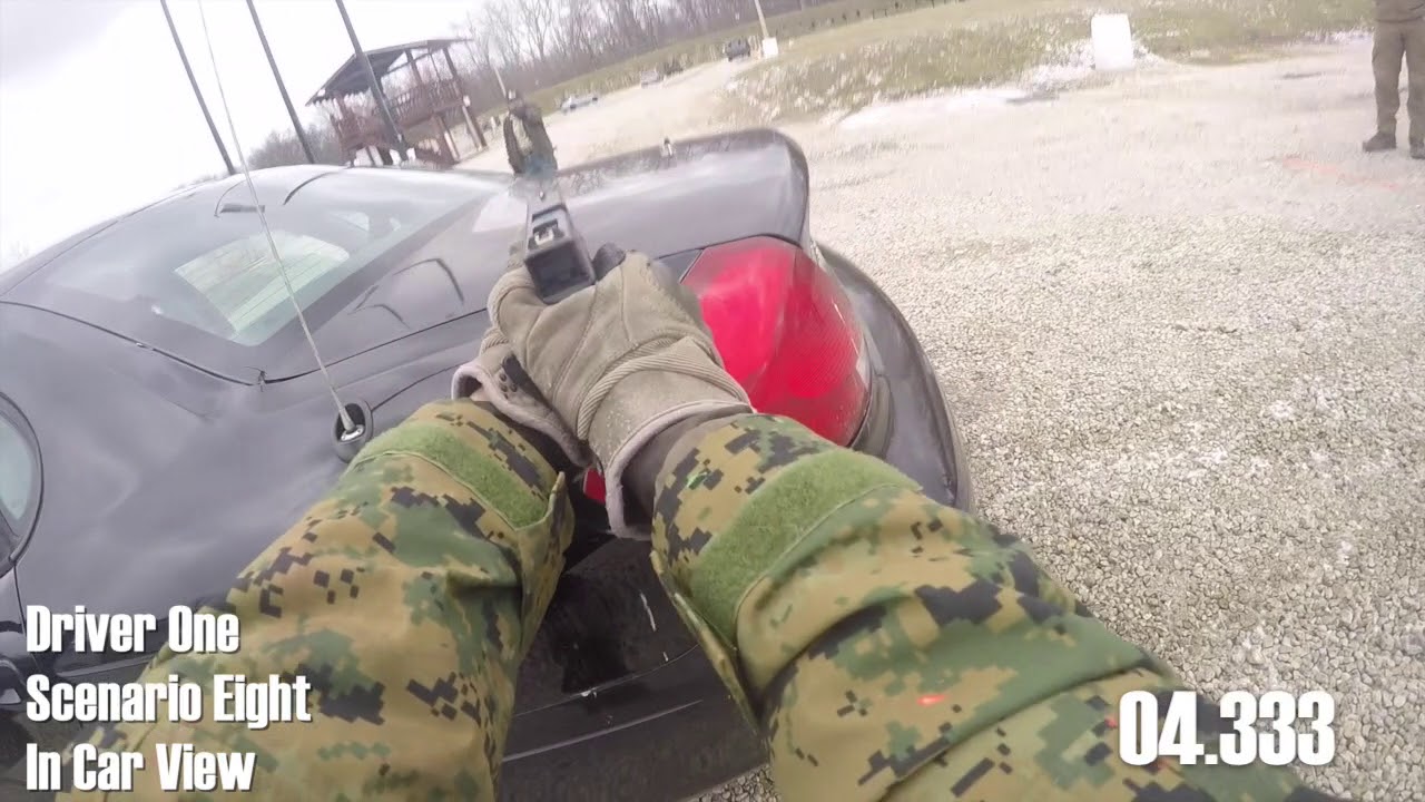 Interior Vehicle Counter Ambush Mechanics and Corresponding Timelines Force on Force Scenarios