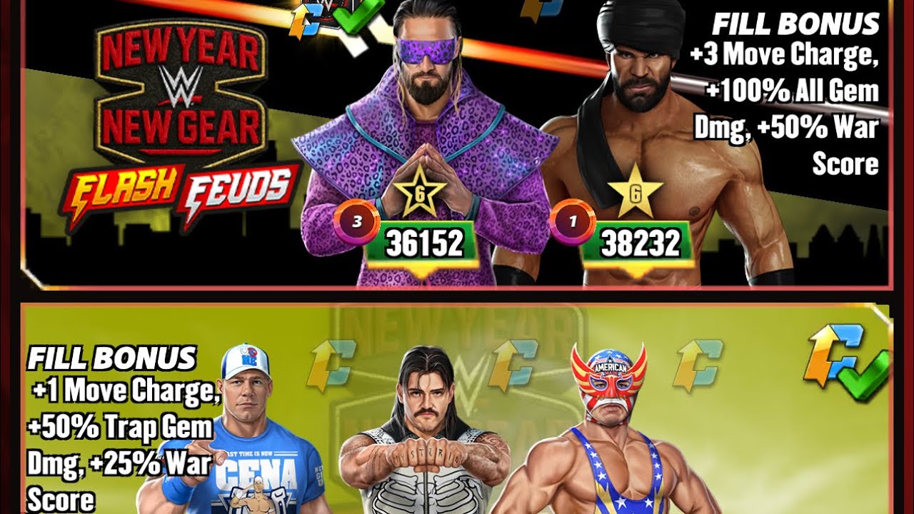 New Year New Gear Flash Feud 3 Gameplay with Top Lane Jinder #wwechampions #scopely #team2bob 