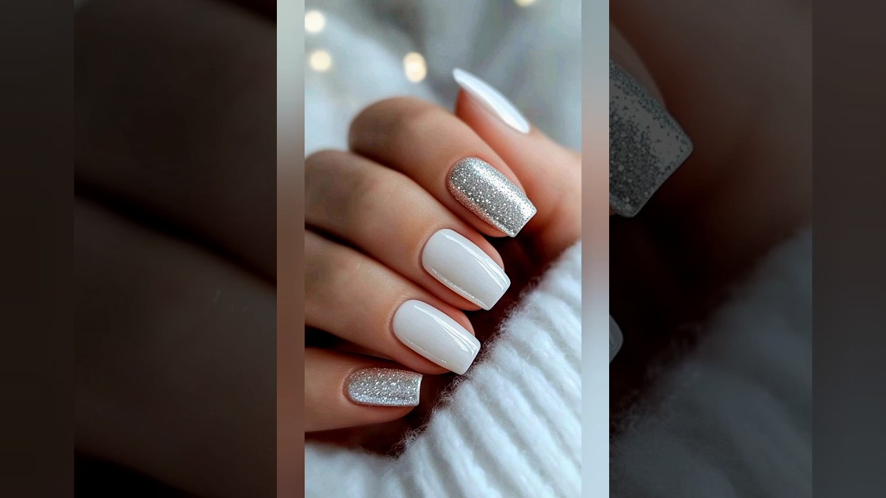 BEAUTIFUL WHITE NAIL ART DESIGNS  SHORT NAILS/Which one is your favorite?