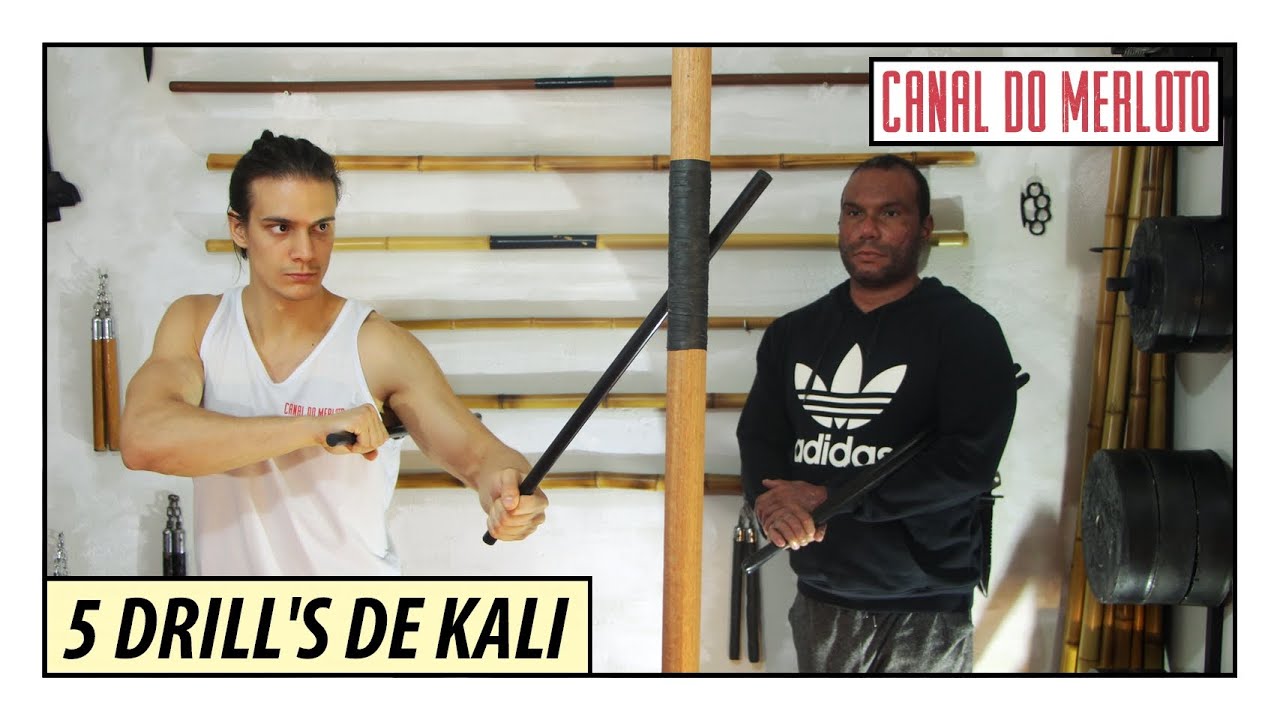 5 DRILL DE KALI COM BASTÕES