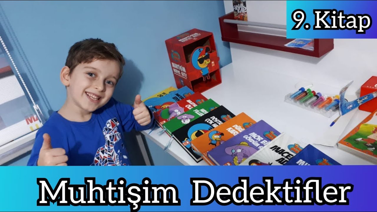 Kral Şakir kitaplarını tanıyorum. 9. Kitabı Muhtişim dedektifler çıktı.
