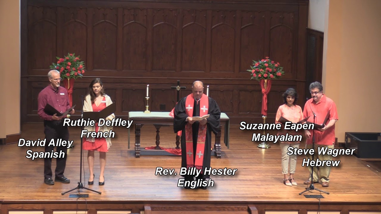 Asbury Memorial, May 20, 2018 ... The Lord's Prayer in Different Languages