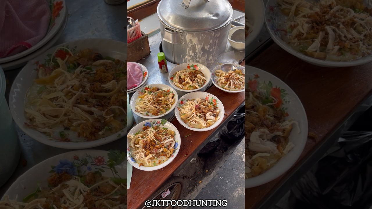 BUBUR AYAM LEGEND DI BANDUNG WAJIB COBA ‼️ #JKTFOODHUNTING #JKTFOODHUNTINGVIDEO