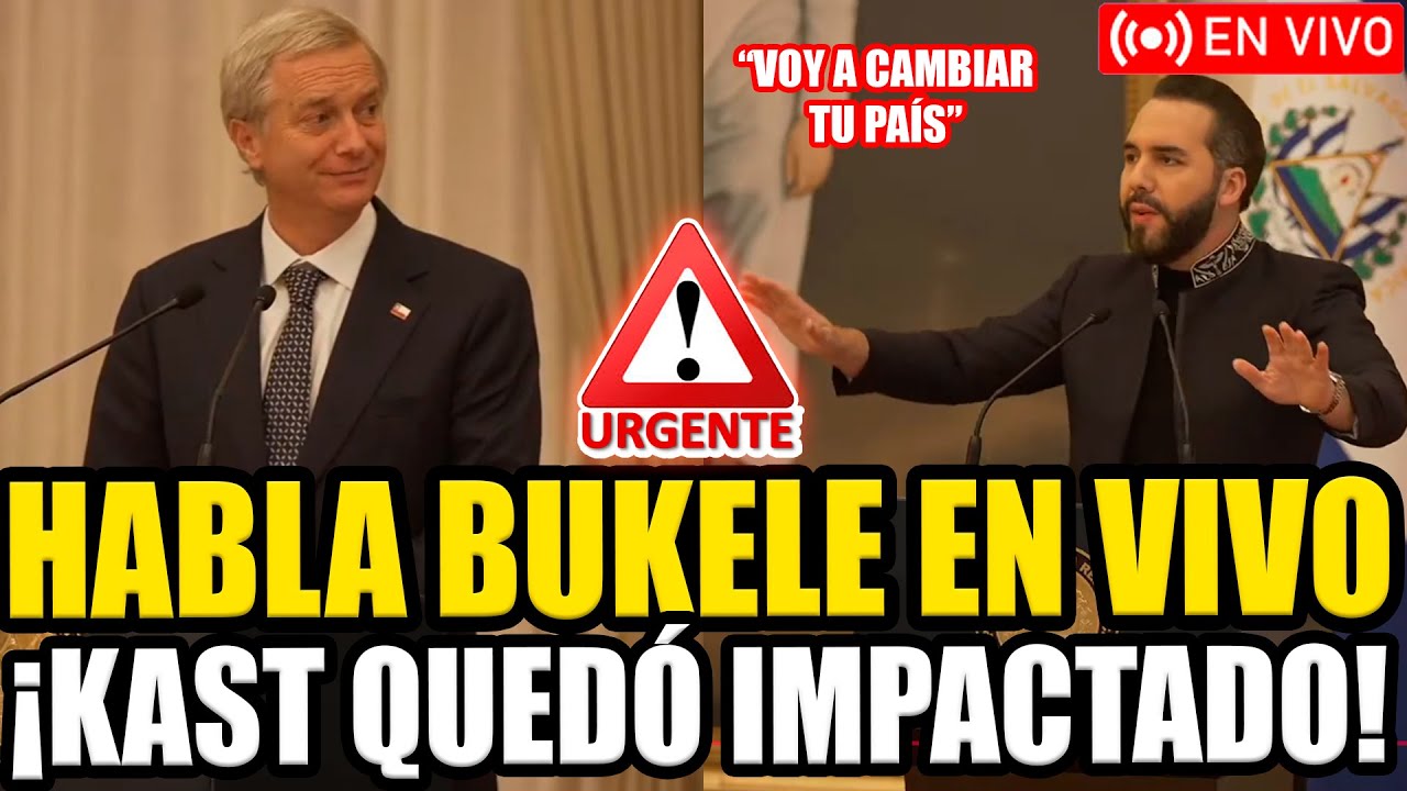 🔴URGENTE BUKELE EN VIVO LE SOLUCIONA LOS PROBLEMAS DE SEGURIDAD A CHILE JUNTO A KAST | FRAN FIJAP