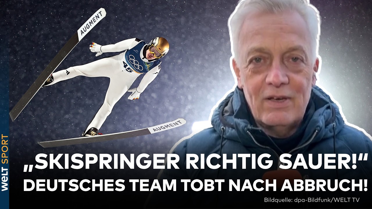 OLYMPIA: Riesen-Frust nach Abbruch beim Skispringen! Jury kostet Deutschland wohl Medaille!