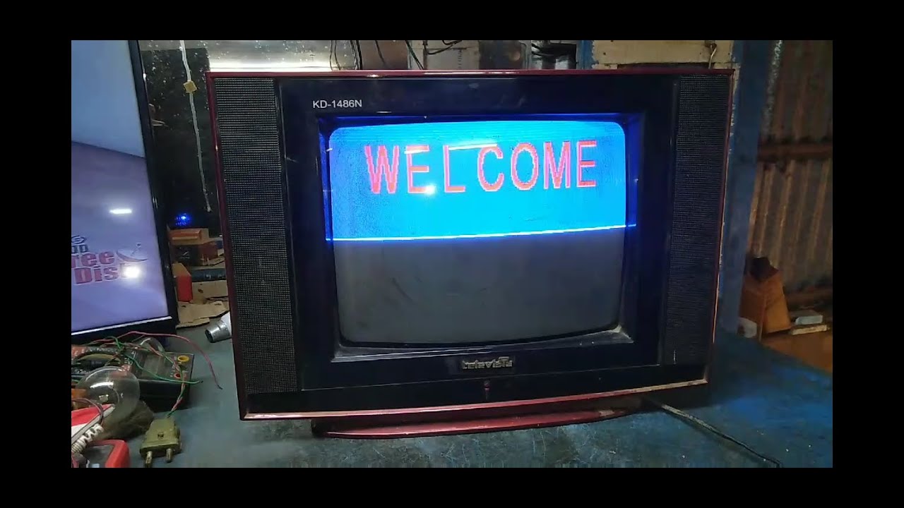 Televista 14 inch local CRT TV , vertical problem,