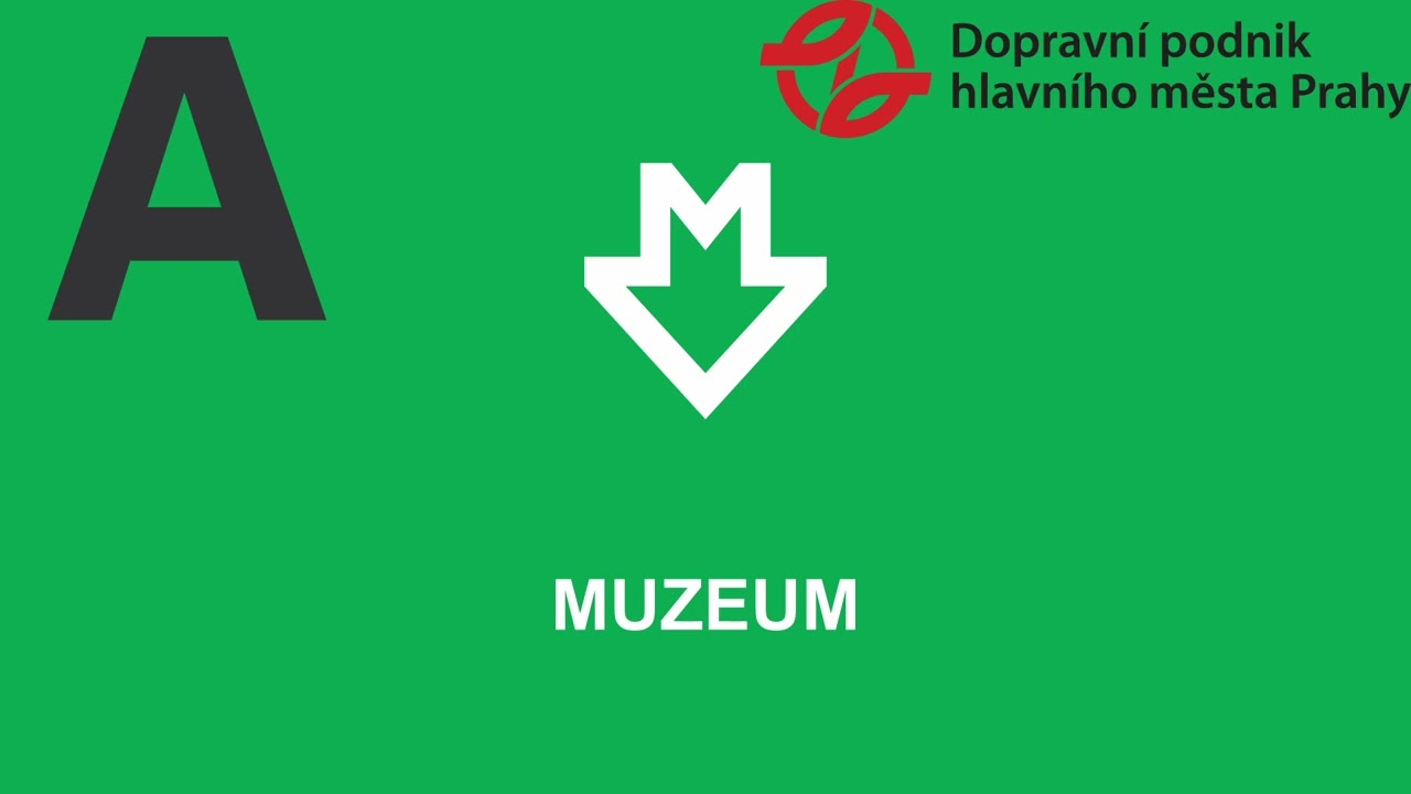 Pražsk&eacute; metro linky A, Prague underground line A onboard announcements