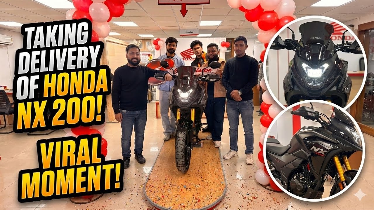 Adventure Bike In the house Honda NX200 | First Look & Delivery Experience