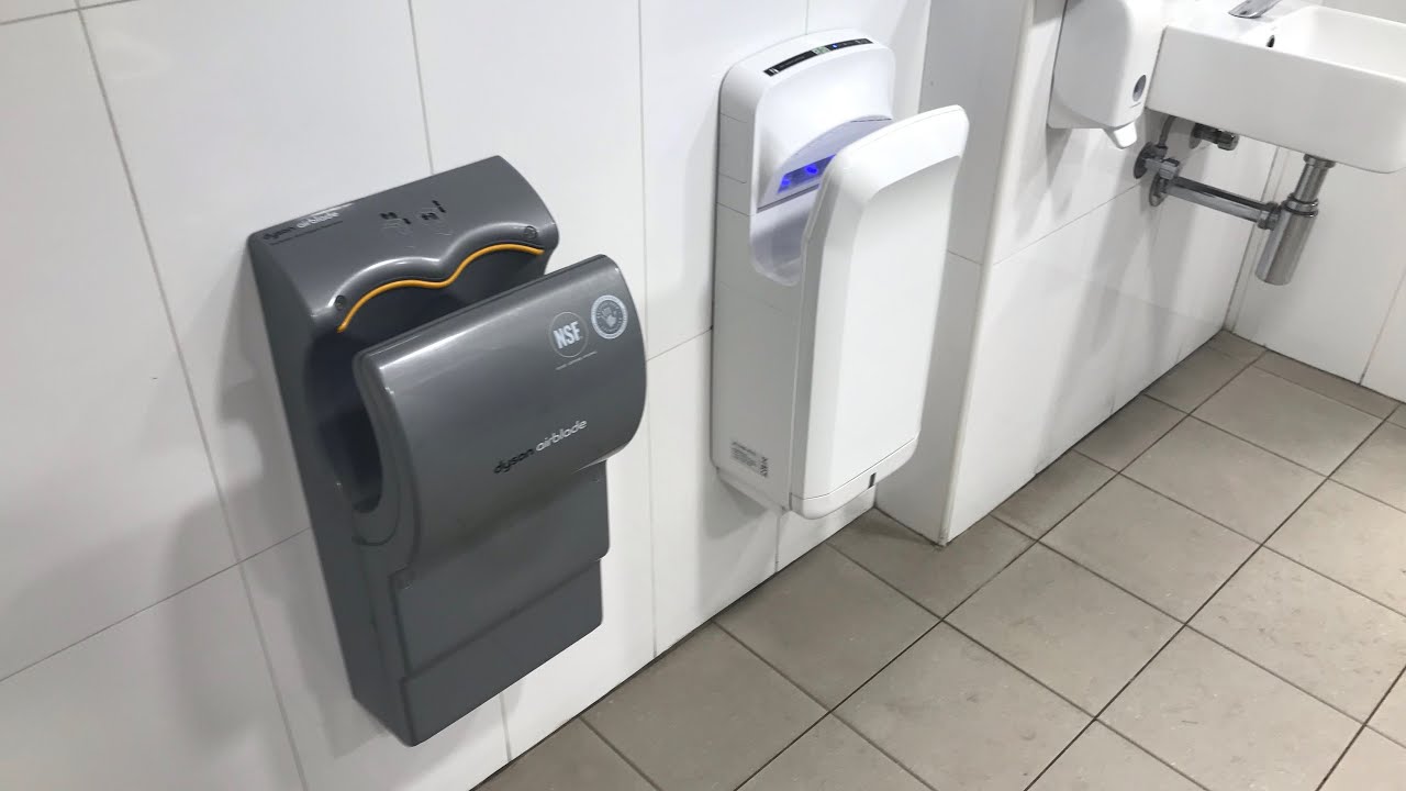 Dyson Airblade AB04 and a Jet Hand Dryer BBH-001 Hand Dryer at Manuka Public Toilet, ACT
