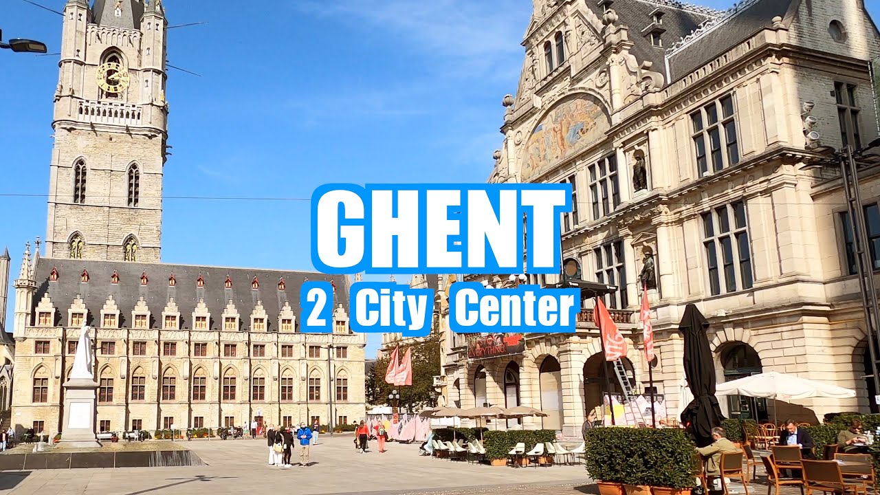 Ghent/Gent Belgium (City Center) 🇧🇪 4K Walking Tour
