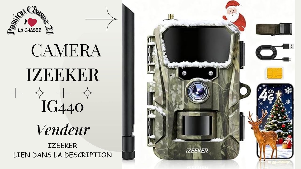 Caméra chasse Izeeker IG440: le test complet !!!