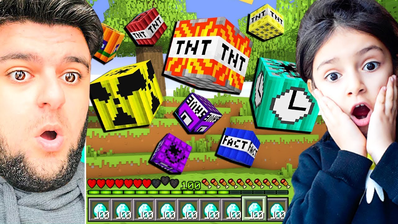 100 სხვადასხვა სუპერ TNT -ის აფეთქება Minecraft -ში!