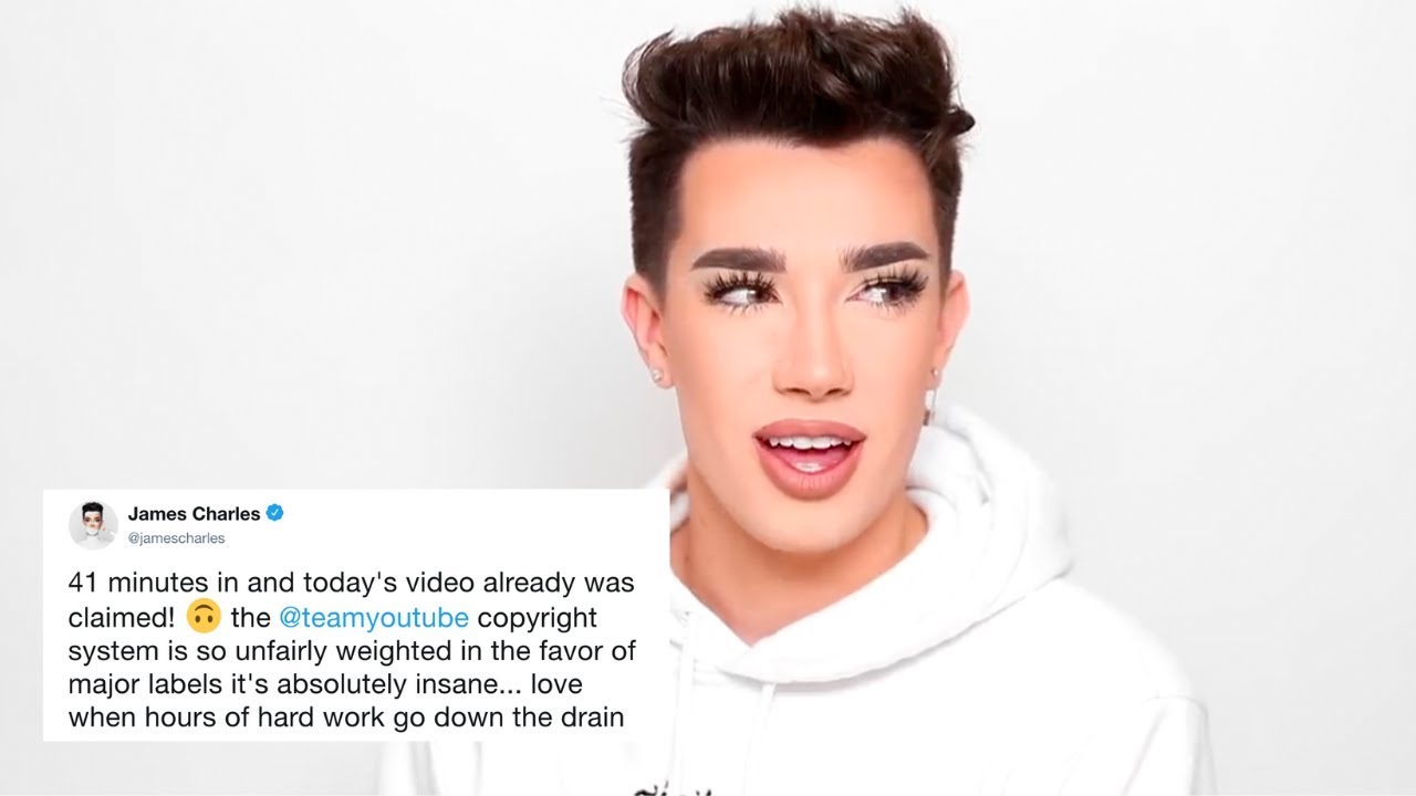 james charles gets copyright striked