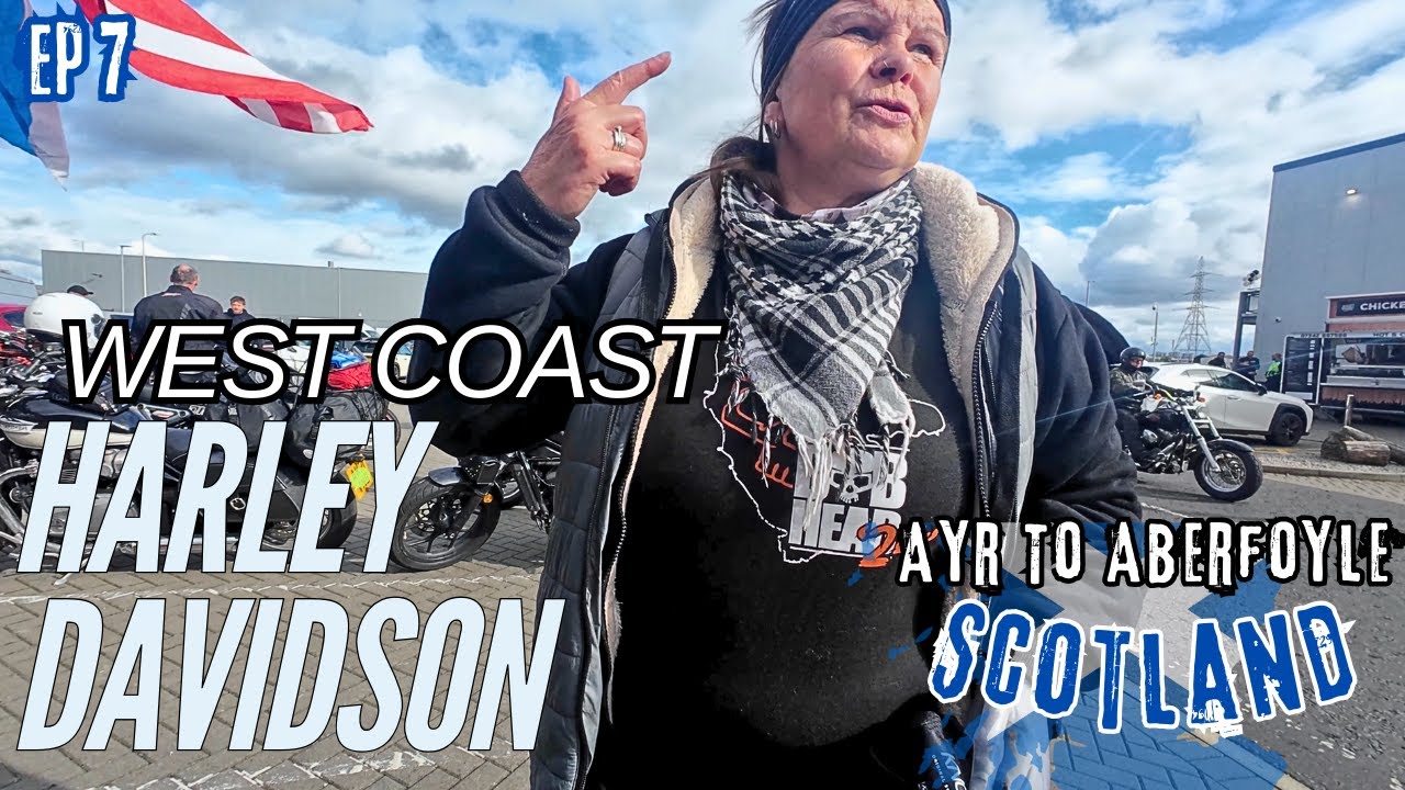 Harley Davidson Heaven in Glasgow: Ayr to Aberfoyle Motorcycle Journey!