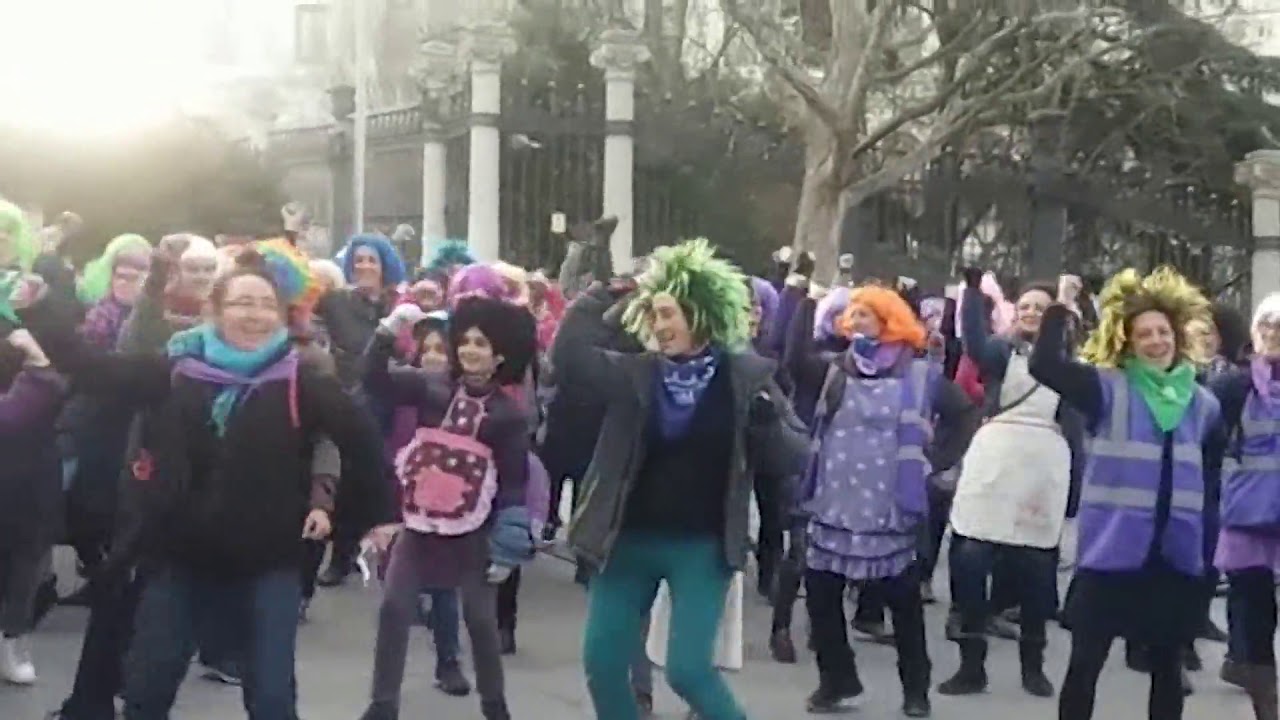 8M | Bicipiquete feminista en Cuesta de Moyano (Madrid)