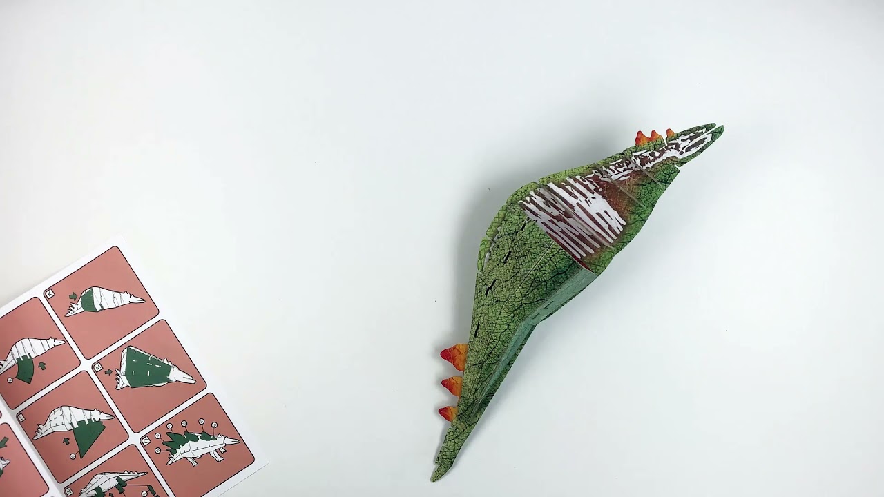 Sassi The Age of Dinosaurs Stegosaurus 3D Model and 32 Page Book