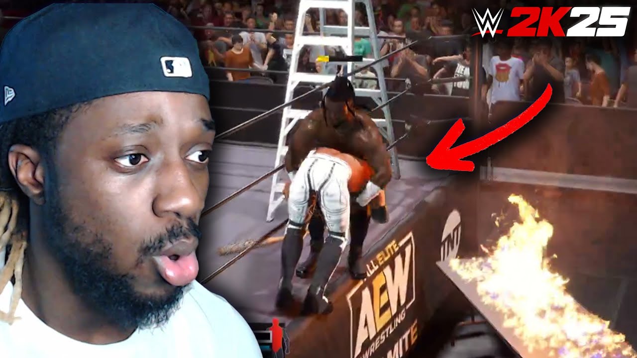 GREATEST AEW FATAL 4 WAY MATCH IN WWE 2K25 !