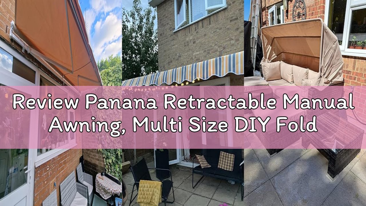Review Panana Retractable Manual Awning, Multi Size DIY Folding Awning with Hand Crank Patio Garden