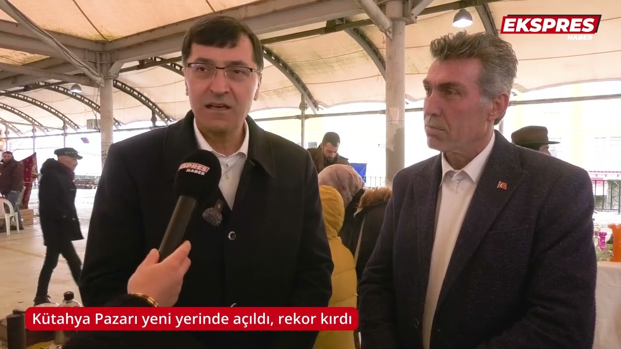 Kütahya Pazarı yeni yerinde açıldı, rekor kırdı