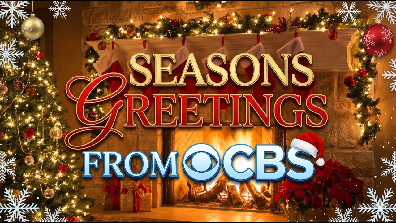 CBS Television Advert Seasons Greetings | Classic American TV Network Promo | Vintage Broadcast Ad