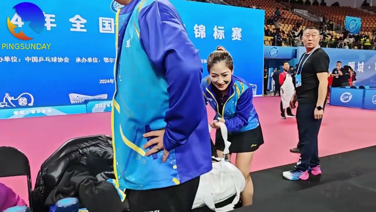 Liu Shiwen, Lin Gaoyuan training at China Championships 2024