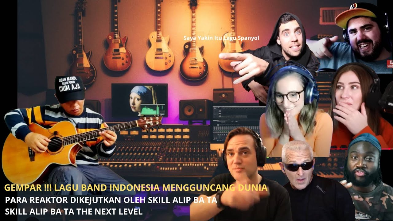 GEMPAR‼️GAYA FLAMENCO ALIP BA TA  NEXT LEVEL DAN KEJUTKAN REAKTOR. wali - yank (fingerstyle cover)💥