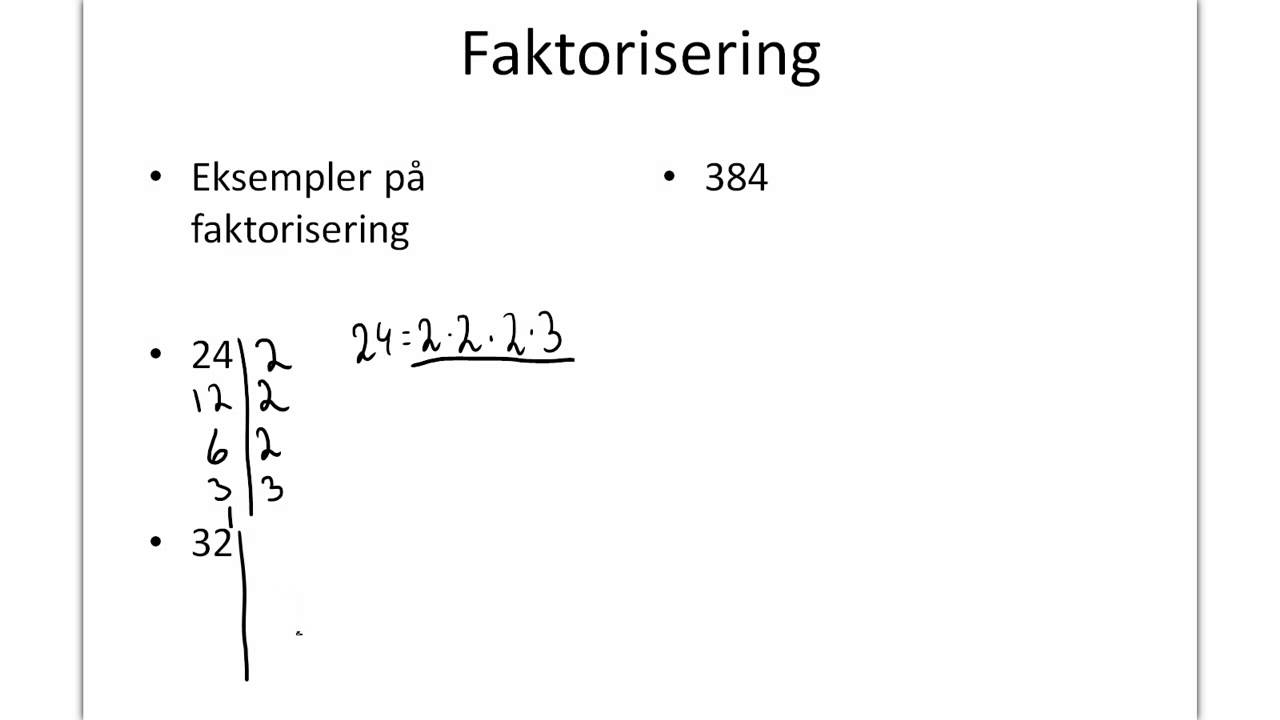 Primtallsfaktorisering