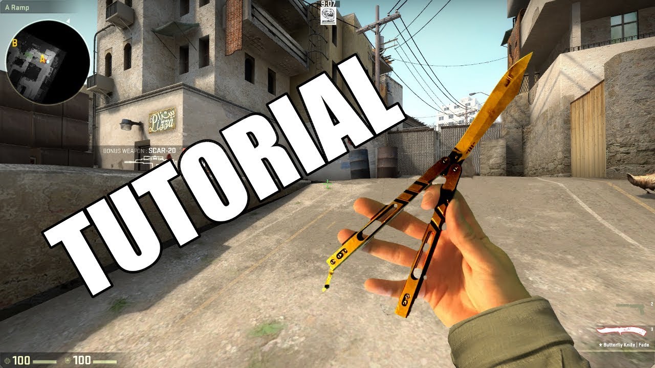 Хитрости с ножом-бабочкой для начинающих #12.5 (базовый CS:GO)