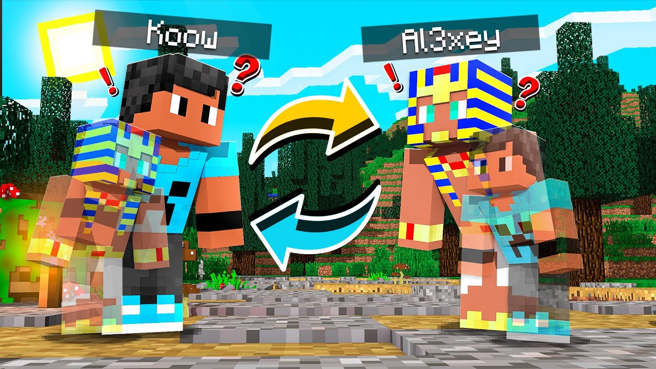 TROCAMOS DE CORPO NO MINECRAFT *incrível* ‹ Koow ›