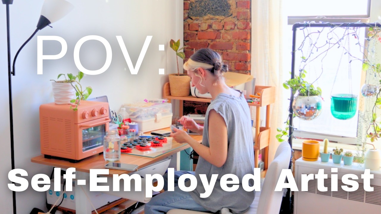Cozy Small Business Diaries ✿ Sculpting Worry Stones & Resetting My Studio