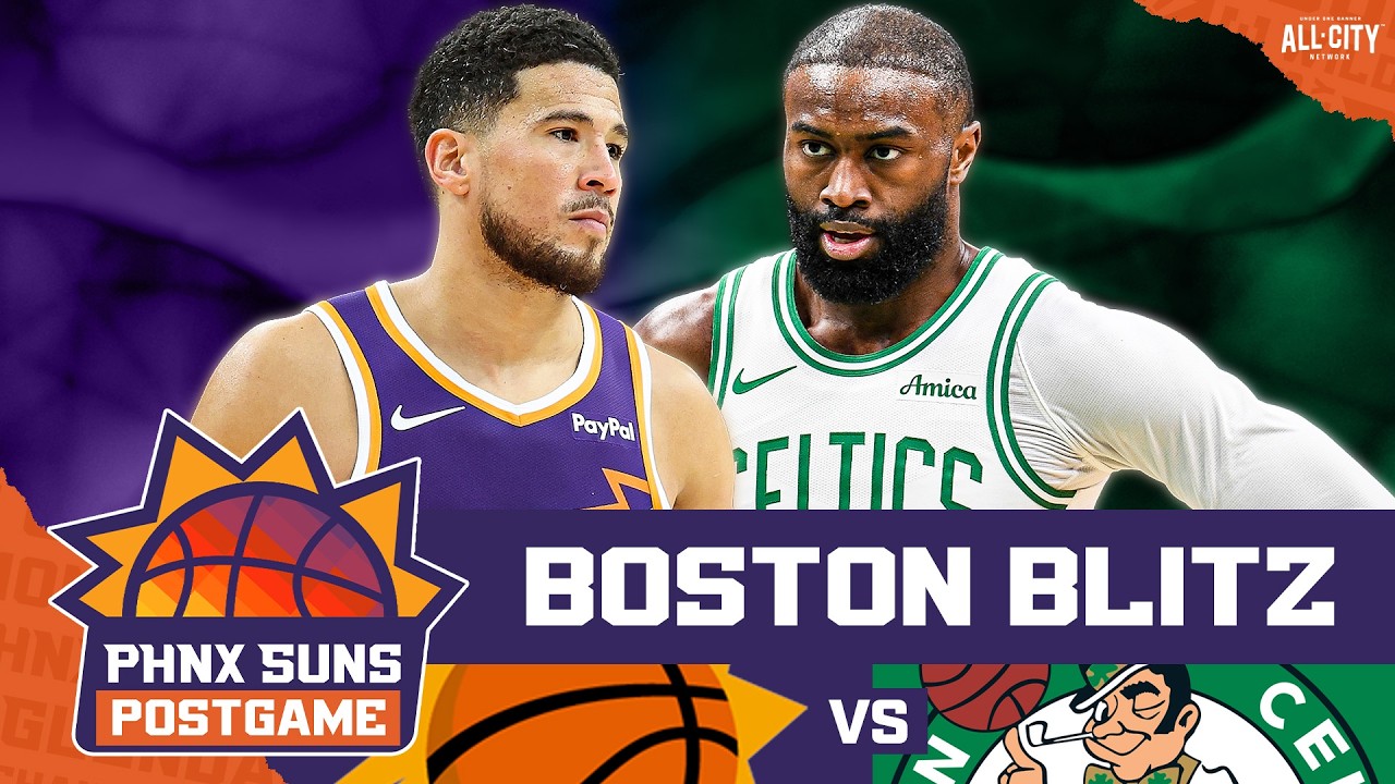POSTGAME: Phoenix Suns, Booker BLITZED By Celtics & Jaylen Brown In ANOTHER Blown Lead In 4th