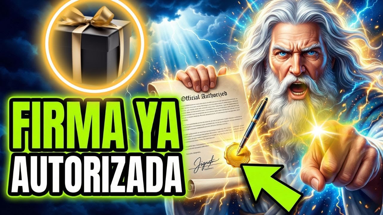 FIRMA AUTORIZADA: La bendición fue liberada a tu nombre