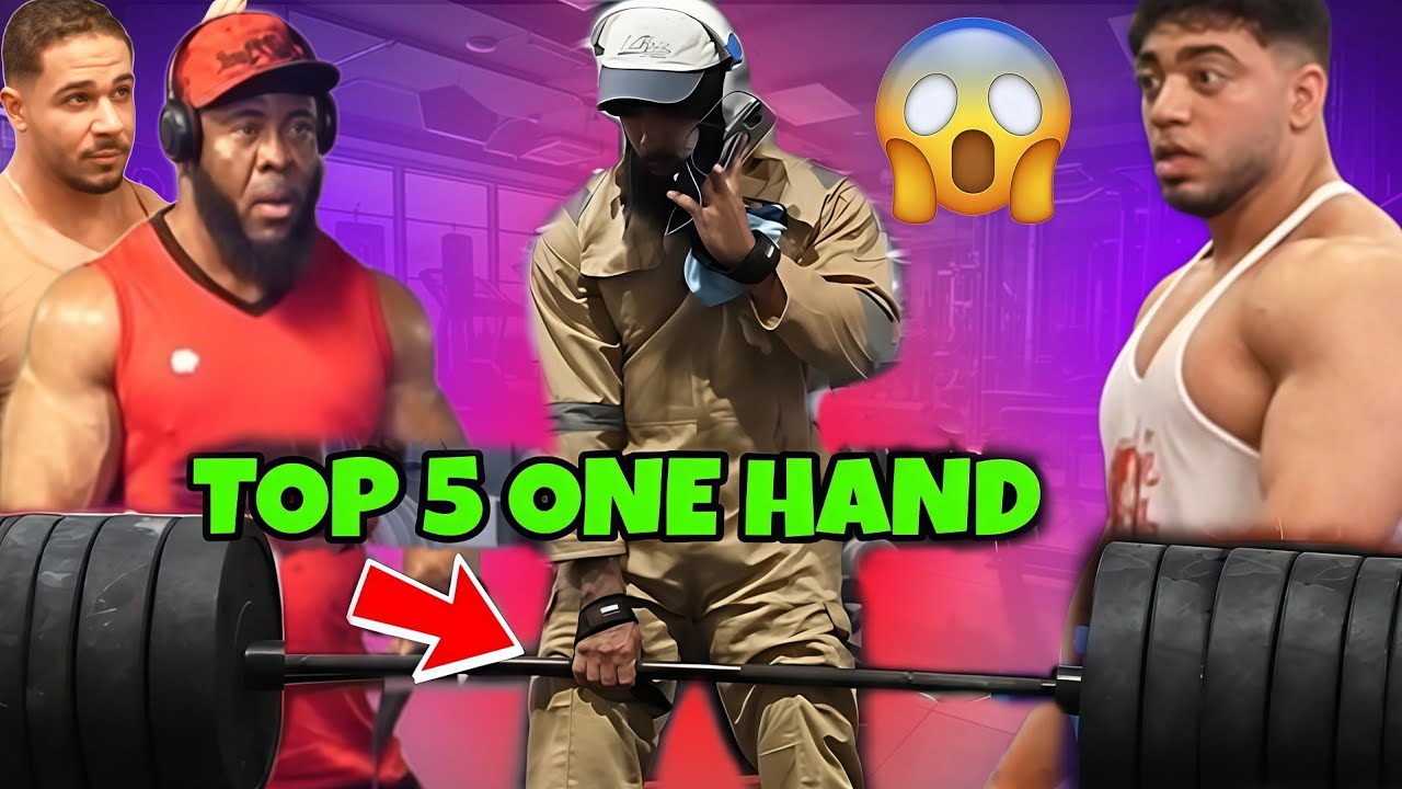 Top 5 ONE Hand lifting/best of Anatoly gym prank