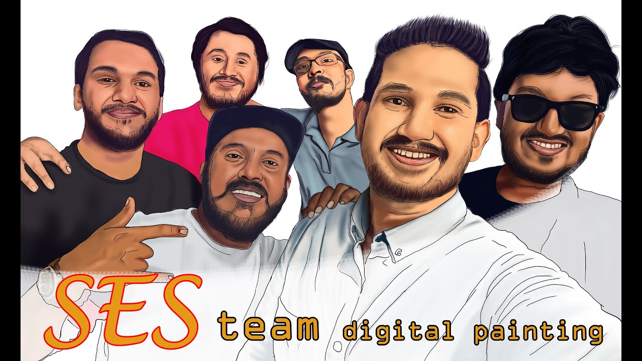 Ses team digital painting | ( @UDNiko ,@JONtY_SL ,@ManiYaOfficial ,@LioNKoLLA ,@myHubLK ,@ChAbhi )